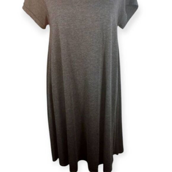 GRAY DRESS SZ.L EUC.  GORGEOUS DRESS IN EXCELLENT USED CONDITION. - Picture 3 of 4